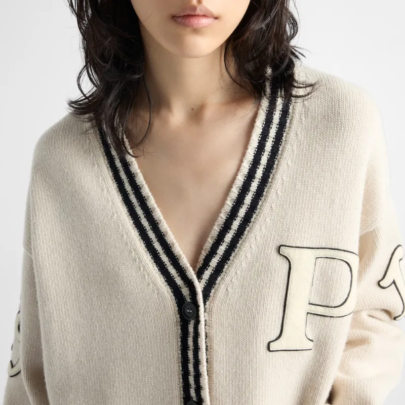 PRADA Wool And Cashmere Cardigan-4