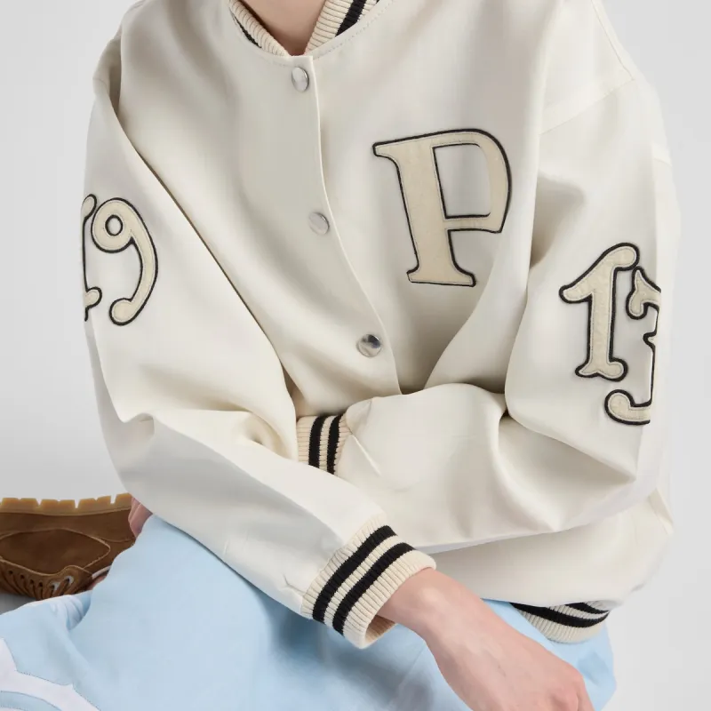 PRADA Letter patch Appliqué Bomber Jacket-4