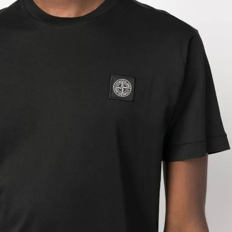 STONE ISLAND Logo Patch Crewneck T Shirt-4