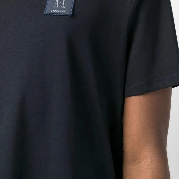 ARMANI EXCHANGE Logo patch Short sleeve Cotton T shirt-5