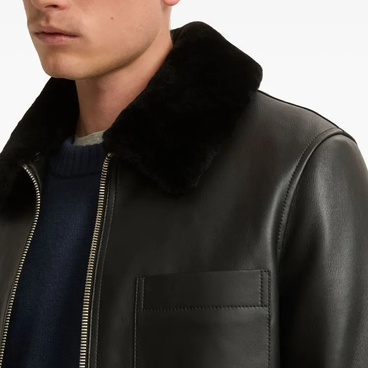 Yves Salomon Shearling collar Jacket-4