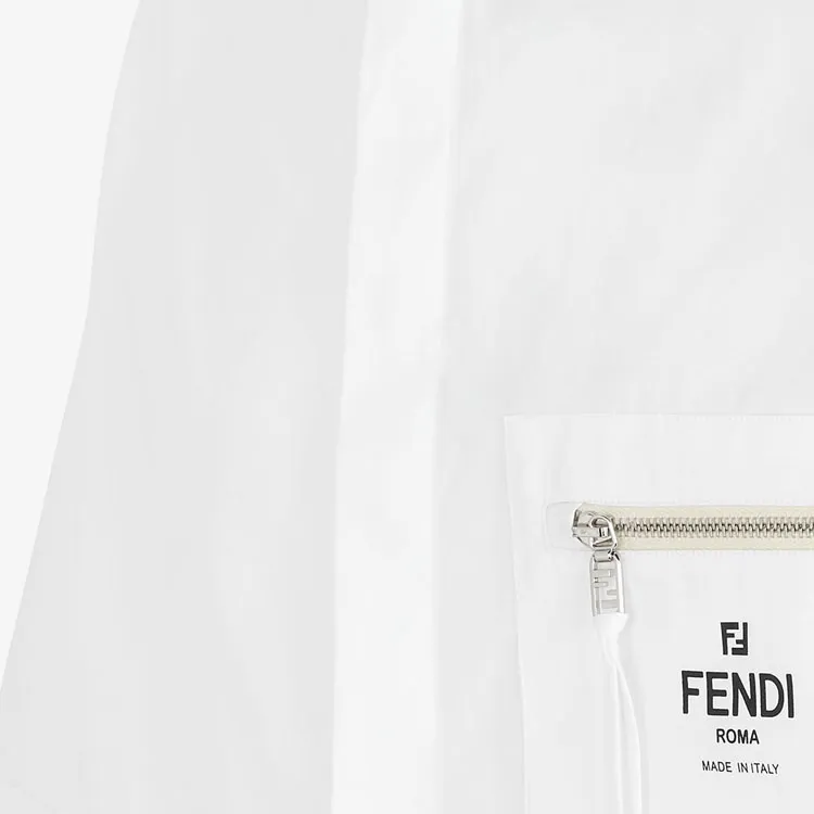 FENDI Logo Printed Short Sleeved Shirt-4
