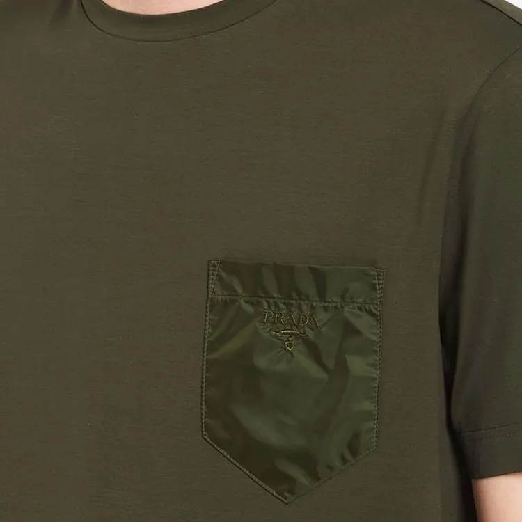 PRADA T-Shirts Men Army Green-3