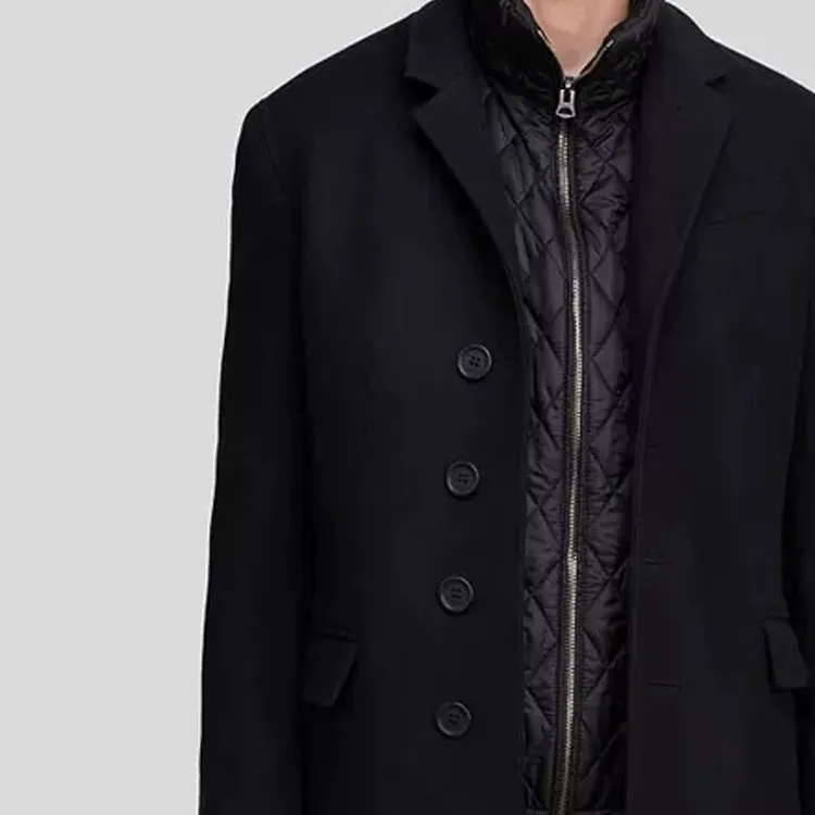 Burberry Coats Men Black-4