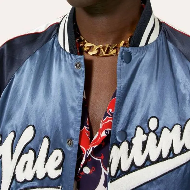 Valentino Bomber Jacket With Embroidered Patch-4
