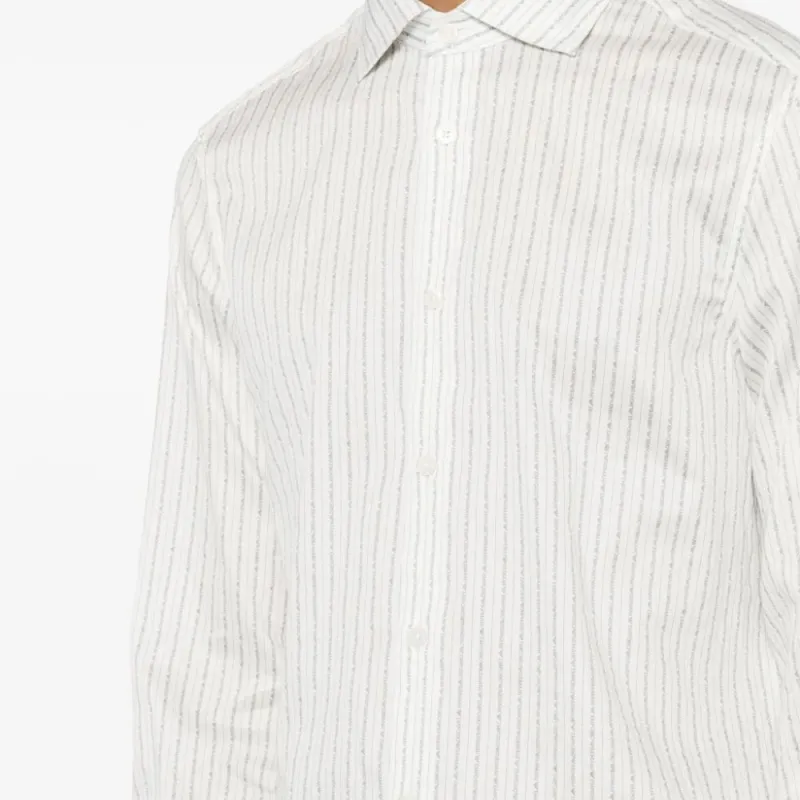 EMPORIO ARMANI Vertical striped Shirt-4