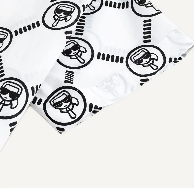 KARL LAGERFELD SS24 Shirt Men Raw White-5