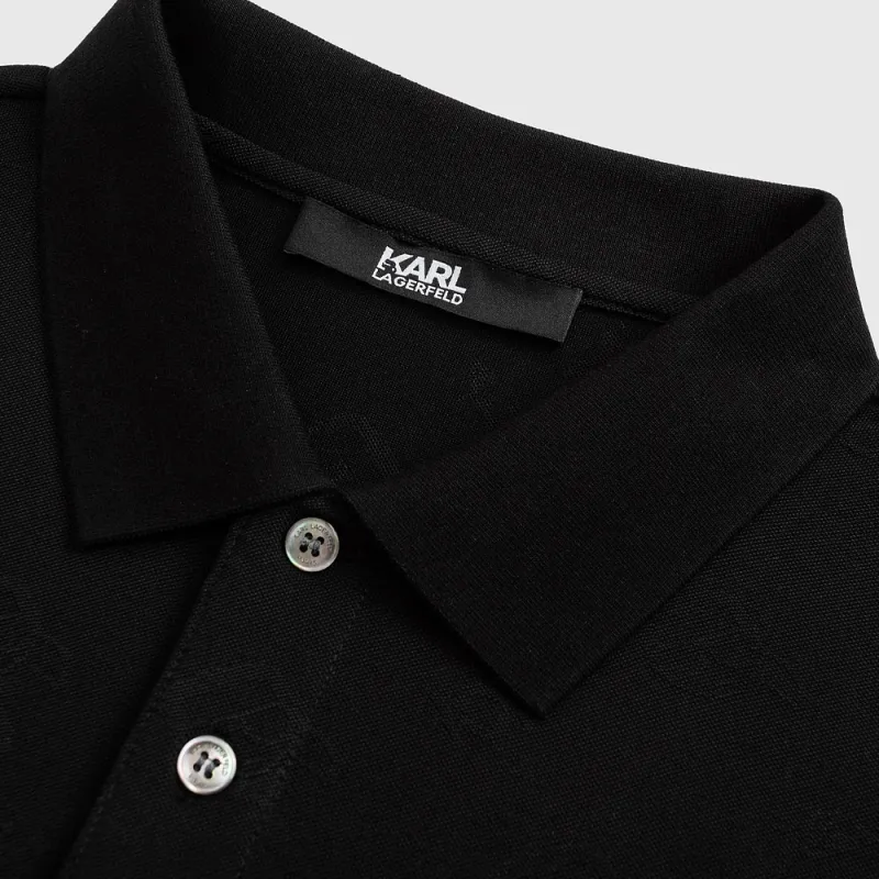 KARL LAGERFELD Polo Shirt Men Black-2