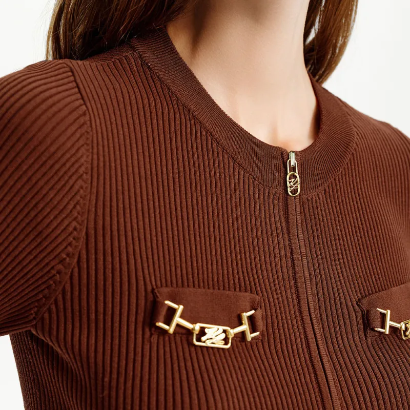 KARL LAGERFELD FW24 Knitwear Women's Coffee-6