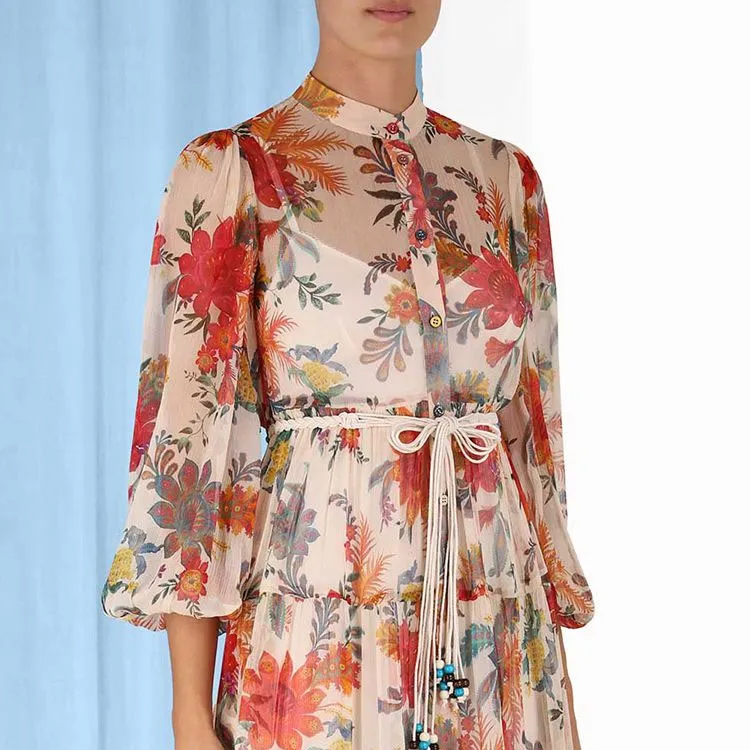 Zimmermann Long-Sleeved Dresses Women's Cream-4