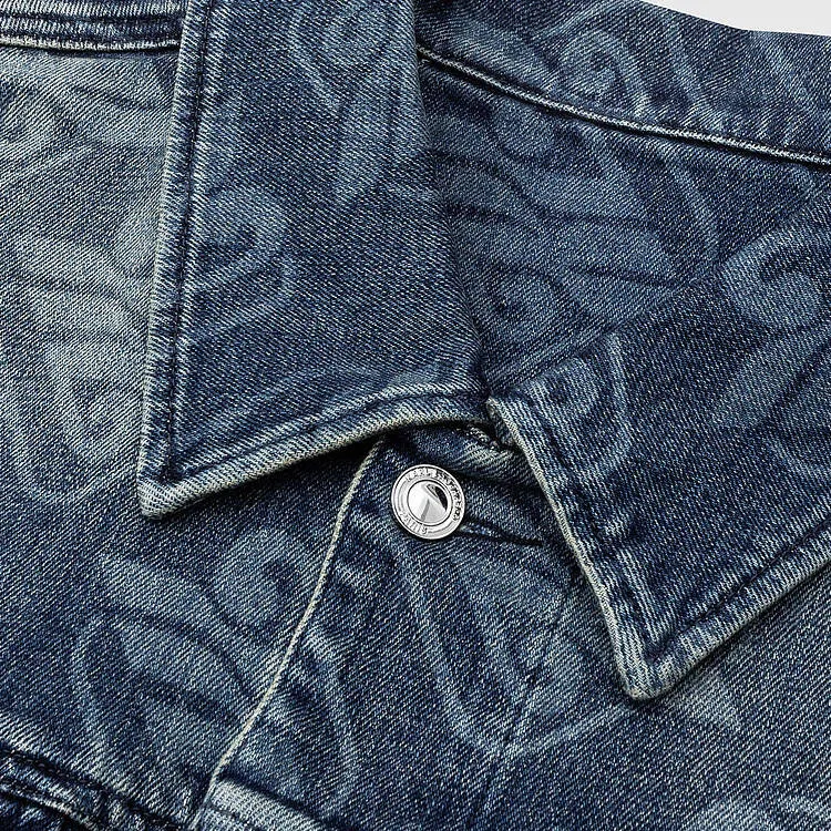 KARL LAGERFELD / Karl Lagerfeld Jeans Denim Jackets Men Dark Blue-2