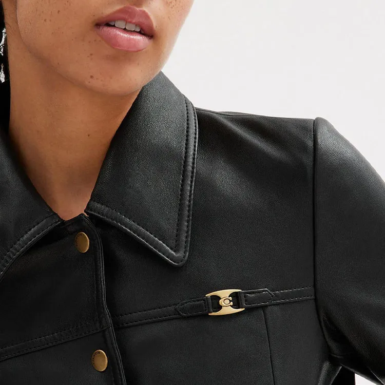COACH SS23 Jackets Coats Women's Black-3