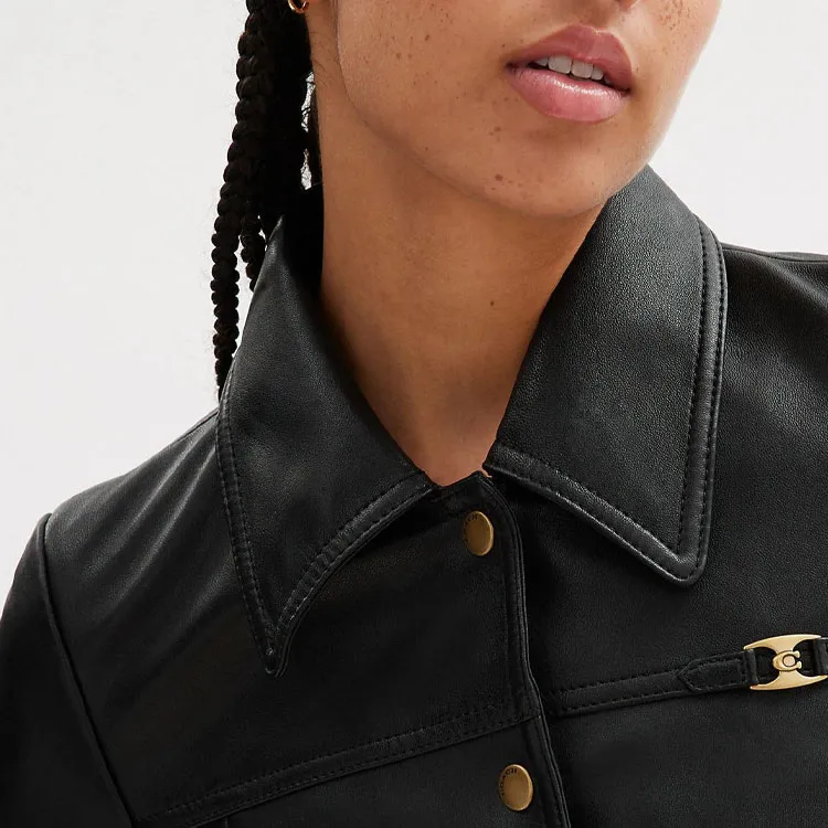 COACH SS23 Jackets Coats Women's Black-2