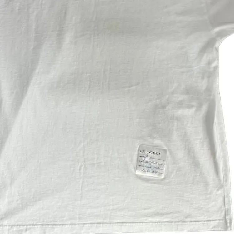 Balenciaga T Shirt Loose Fit Unisex White-5