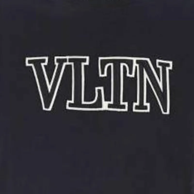 Valentino Vltn Logo Embroidered Crewneck T Shirt-3