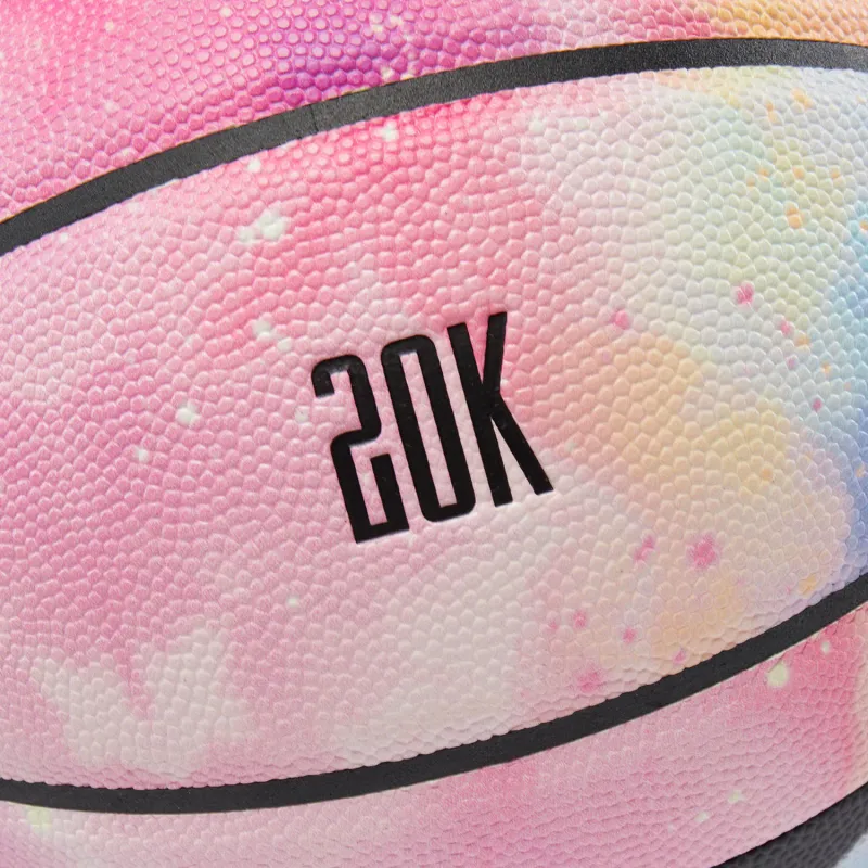 LiNing Badfive B8000 PU Basketball Pink/Black/Blue Size 7 Training Unisex-6