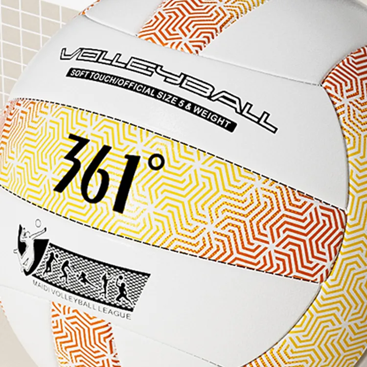361° PVC Size 5 Volleyball Unisex Orange Yellow-3