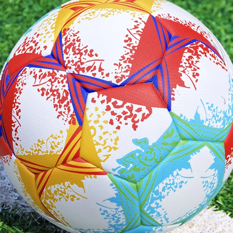 THREEHUAN Size 5 Ball Soccer PU Seamless Thermal bonding Unisex Multicolor-2