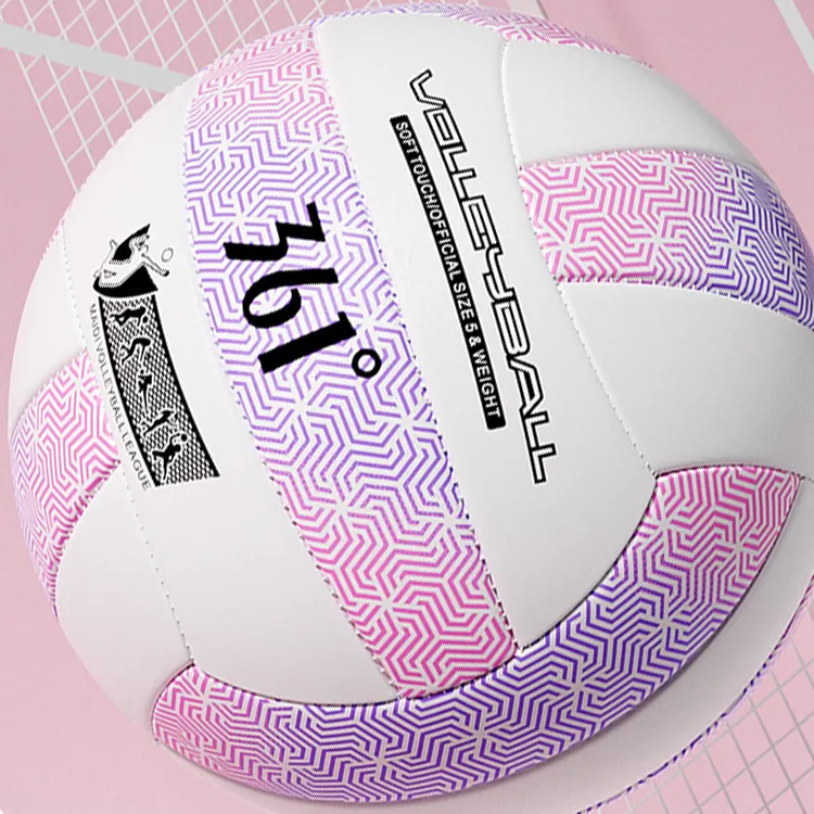 361° PVC Size 5 Volleyball Unisex Purple Pink-3