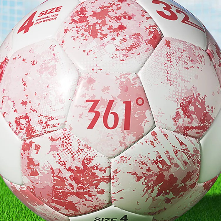 361° Size 45 Soccer PVC Machine Stitched Soccer Ball Unisex Pink-3