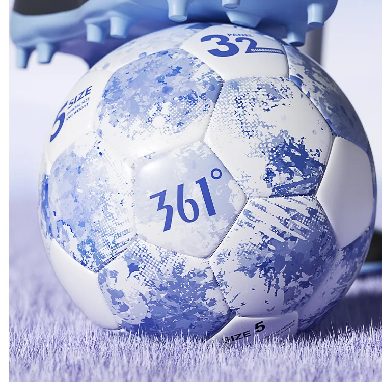 361° Size 45 Soccer PVC Machine Stitched Soccer Ball Unisex Purple-3