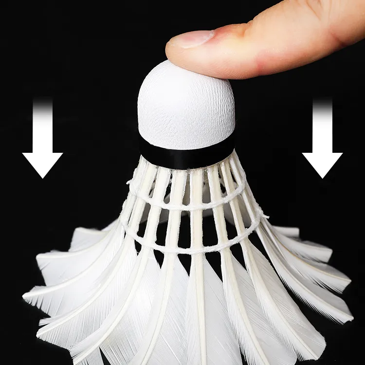361° S84 Goose Feather Shuttlecock 6 Pack Goose Feather Shuttlecocks-2