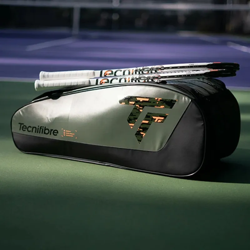 TECNIFIBRE Tennis Racket Bags Unisex 75*28*35cm Khaki Green-2