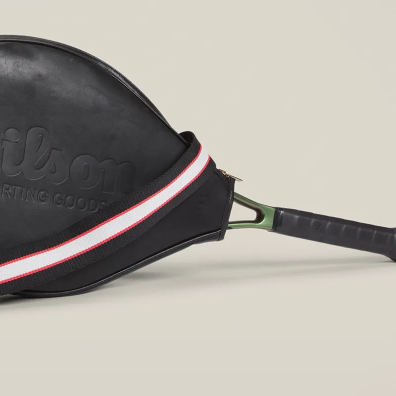 Wilson Tennis Racket Bags Leather Unisex Black-3