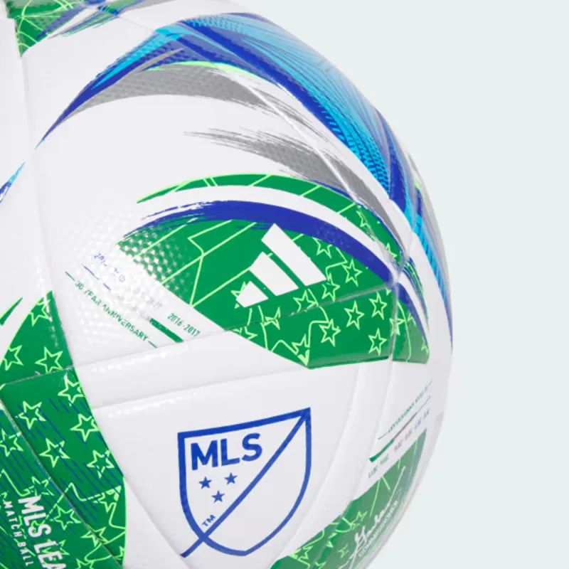 Adidas Size 5 Soccer TPU Hand Stitched Soccer Ball Unisex White/Blue/Green-2