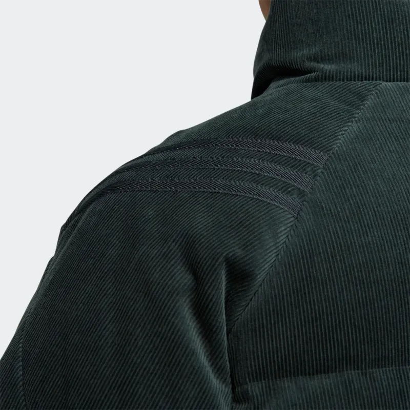 Adidas CORDUROY DOWN JACKET Down Jacket Standard Version Men's Green-4