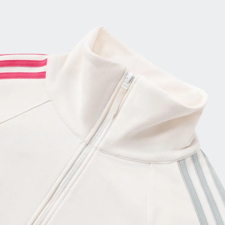 Adidas Flower 3 Stripes Sweatshirt Women's Pink White-2