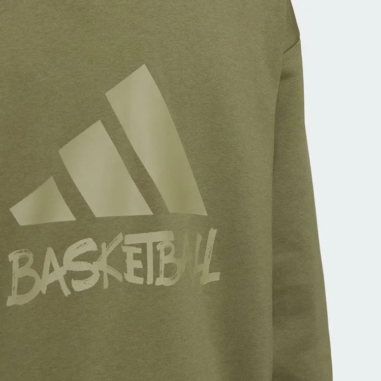 Adidas Sweatshirts Men Dark Olive Green-4