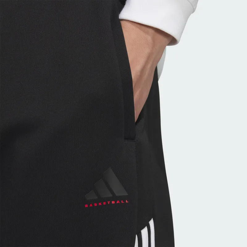 Adidas BASKETBALL FW24 Knitted Sweatpants Men's Black-4