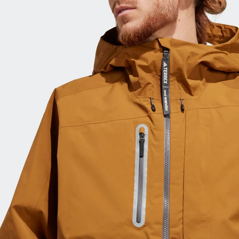 Adidas TERREX X And Wander Waterproof And Windproof Windbreaker Jacket Men's-5