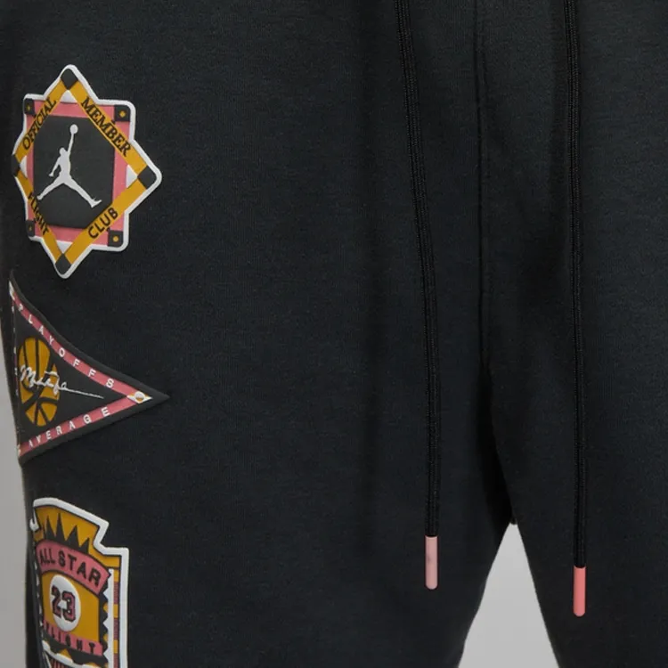 Jordan Knitted Sweatpants Men's Gray Black-3