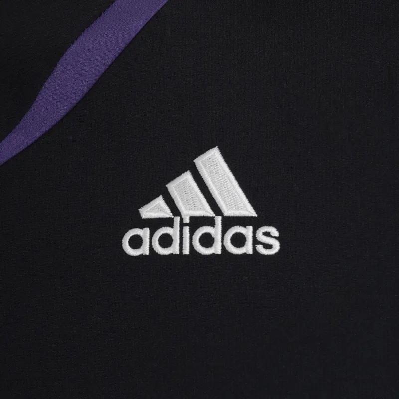 Adidas Retro Sports Stripes Multicolor Stand Collar Jackets Men's Black-5