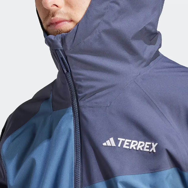 Adidas ULT Water Resistant Windproof And Rainproof Windbreaker Jacket Men's Wonder Asphalt Gray-4