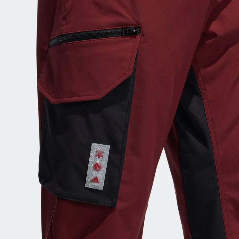 Adidas Knitted Sports Pants Men's Red-5