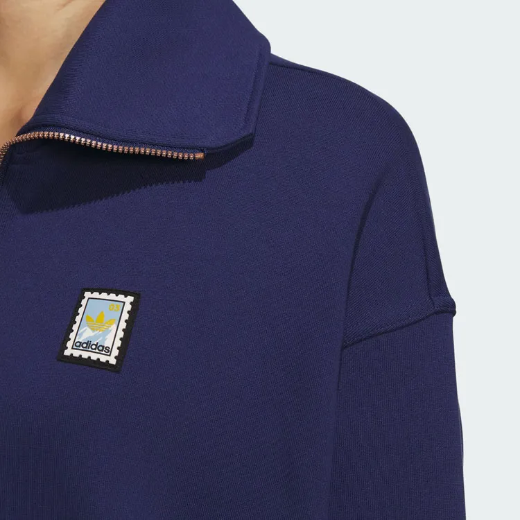 Adidas Originals Sweatshirts Women's Dark Blue-4