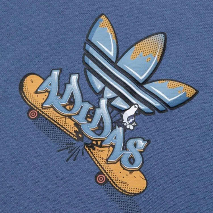 Adidas Originals Sweatshirt Unisex Dark Blue-3