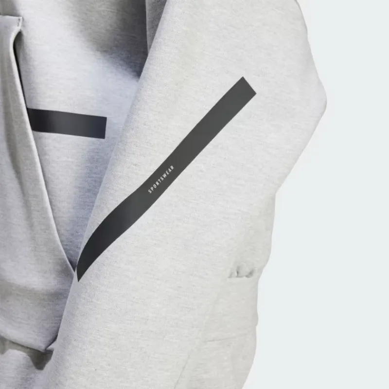 Adidas Z.N.E. Hooded Sweatshirt Women's Gray-5
