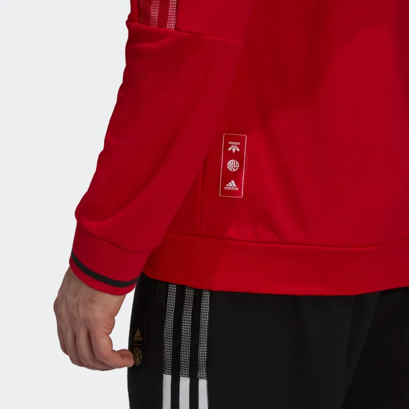 Adidas Manchester United Sweatshirt Manchester United Men's Natural Red-4