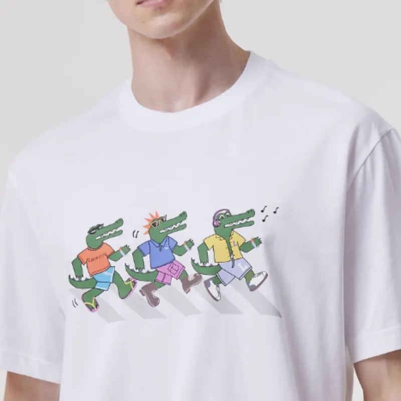 LACOSTE T Shirts Unisex 001/White-3