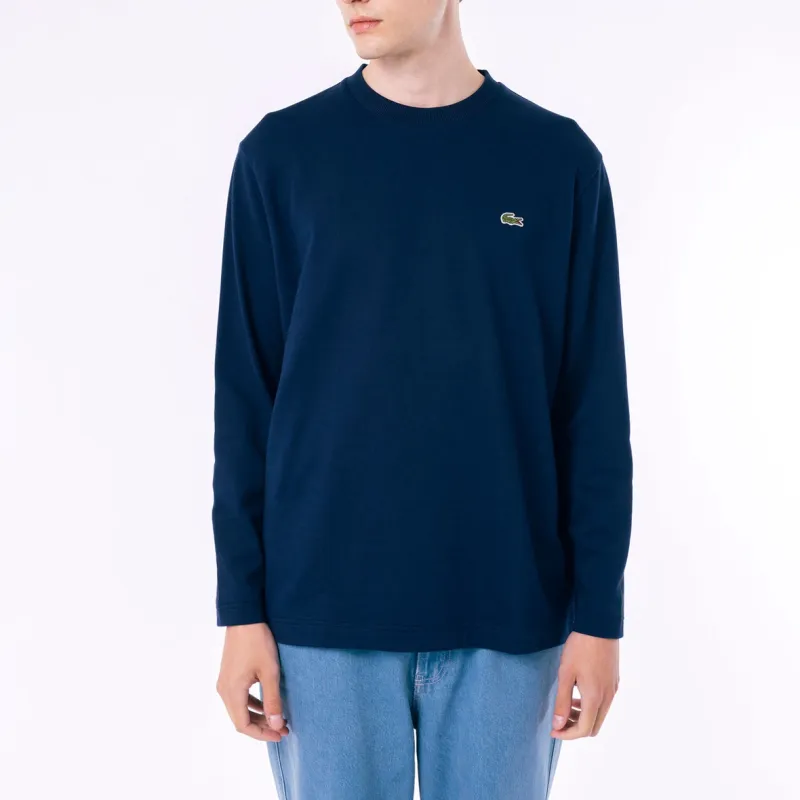 LACOSTE Embroidered logo Cotton T shirt-2