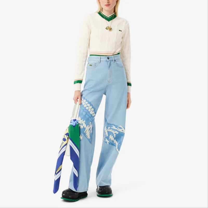 LACOSTE Classic Cable Knit Sweater-2