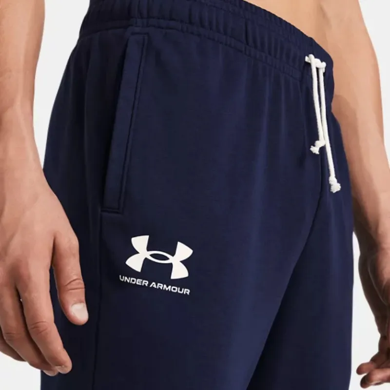 Under Armour UA Rival Terry Knitted Sweatpants Men's Marine Blue-5