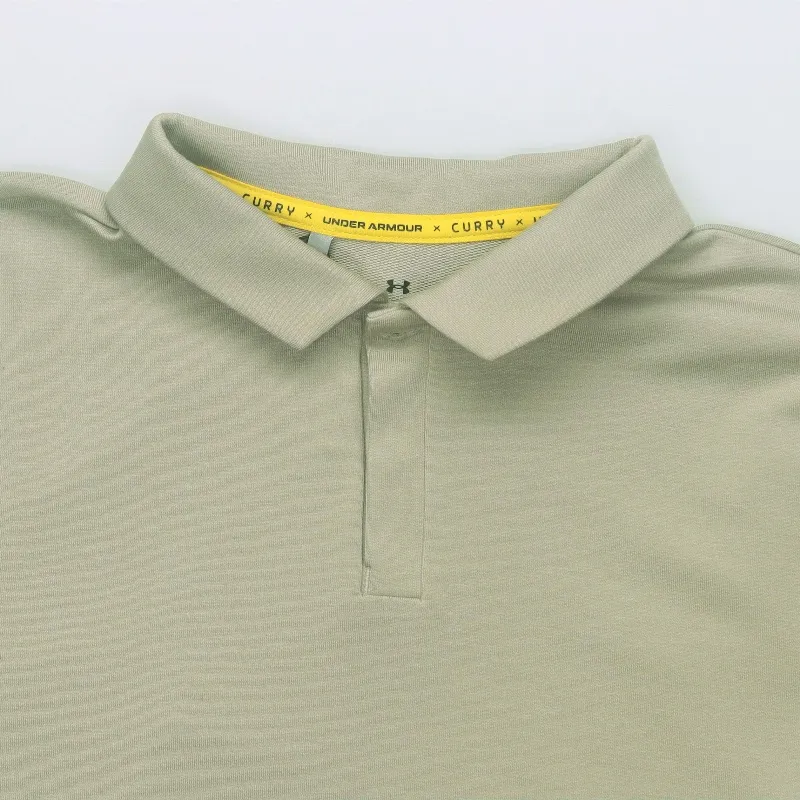 Under Armour Curry Terry Polo Shirt Men's Khaki-3