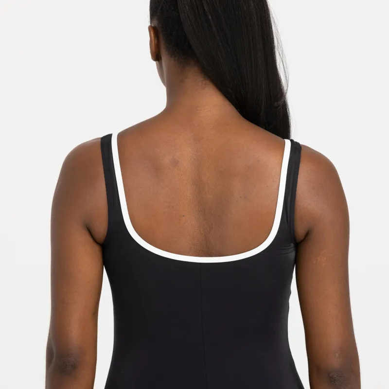 DECATHLON One piece Swimsuit Women's Elegant Black-3