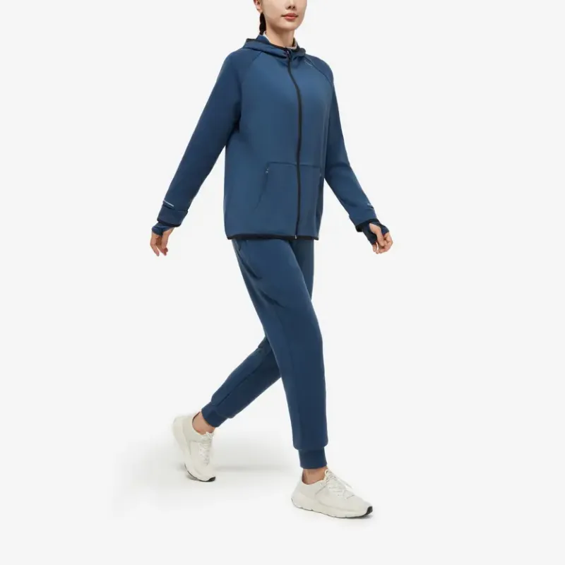 DECATHLON 500 Series KIPRUN Knitted Sports Pants Women's Ink Cyan-3