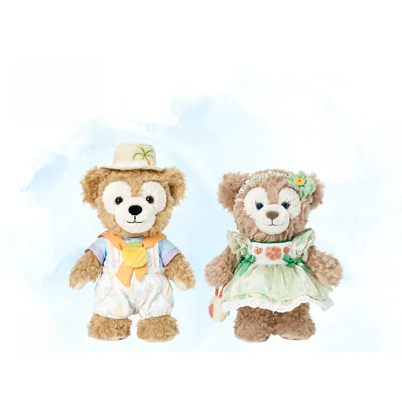 Disney 2024 Shanghai Summer Duffy Dolls Plush Doll 18.5cm/19.5cm/20.5cm/21cm Height-1